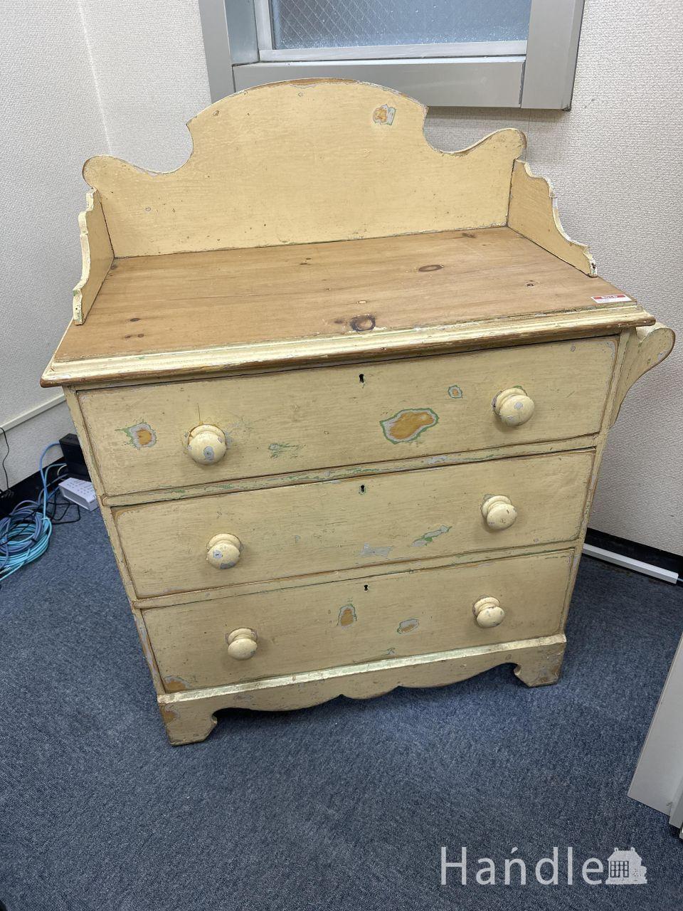 イギリスから届いたビンテージ5段チェスト、チーク材のおしゃれな整理