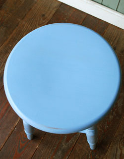 アンティーク風スツール（ブルー）(k-444-c)｜アンティークチェア・椅子