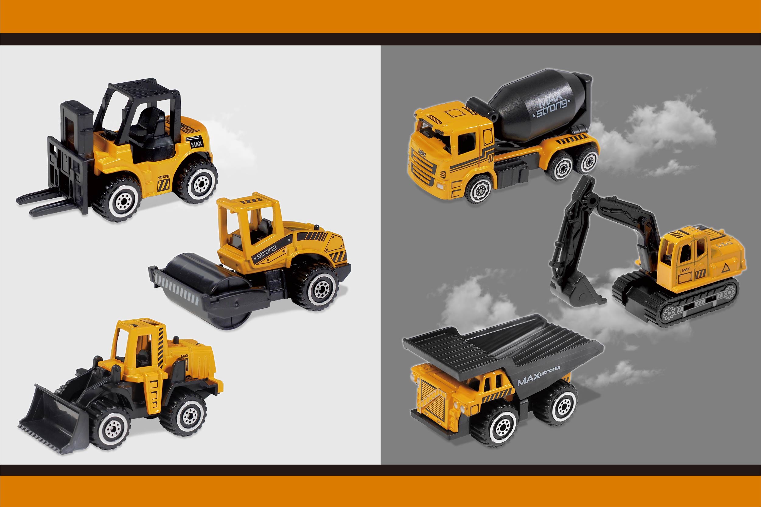 ダイキャスト建設車コレクション3Pセット | 株式会社ハック