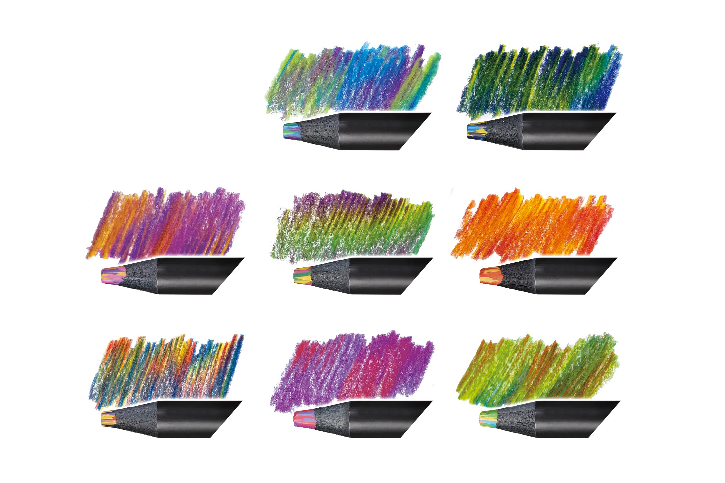 マーブル色えんぴつ8本セット | 株式会社ハック