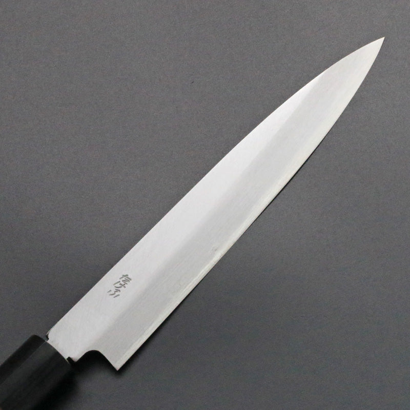 北岡英雄 （越前 助次）磨き 「たけふ」 柳刃 包丁 6寸 紫檀しのぎ柄