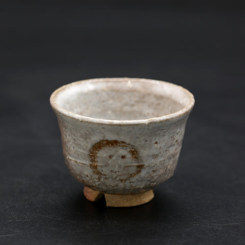 B470b「萩 湯呑」羽多野善蔵作 共布共箱 指月窯 陶歴書付 B470b「萩