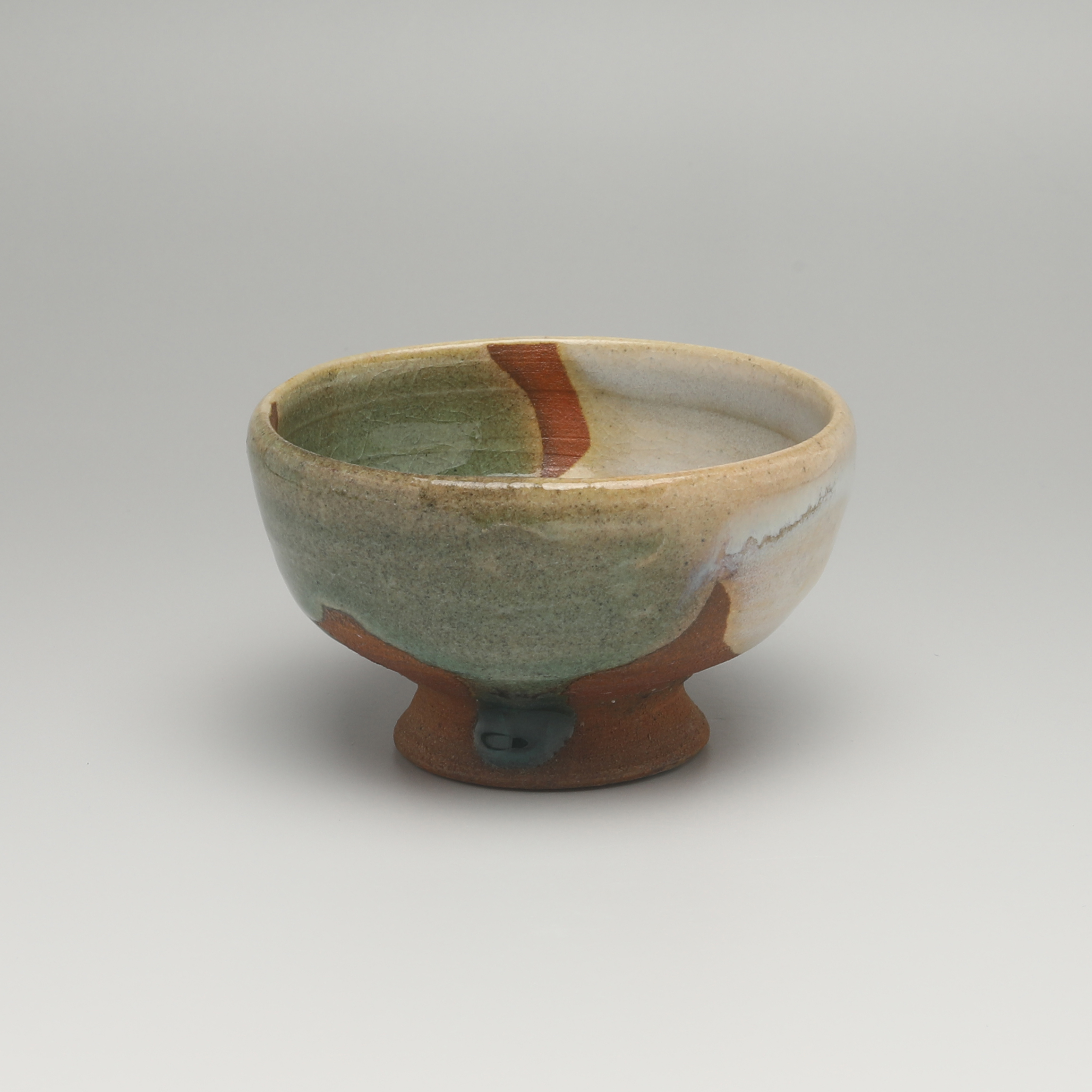 大和努作出来良萩ぐい呑直径6.8㎝タトチ東な7-0406☆2F