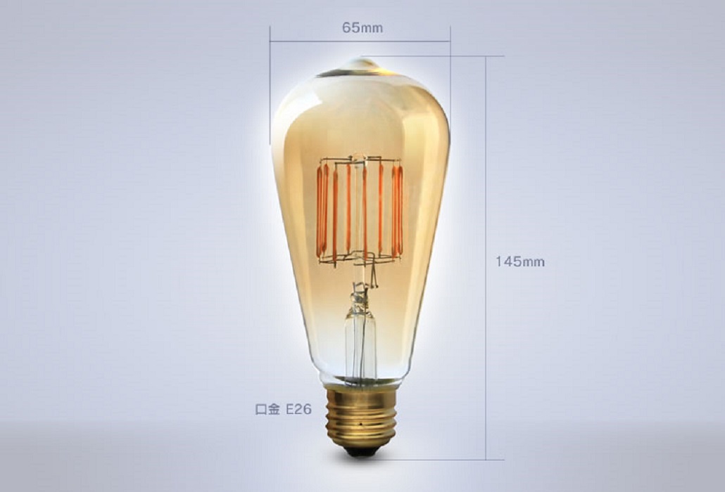 調光】LED電球 Siphon エジソン【E26】5W｜ライト・照明｜電球