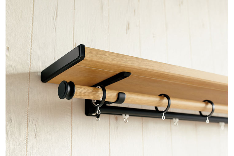 カーテンレール ヴィンクスシェルフ シングル/ダブル（サイズオーダー