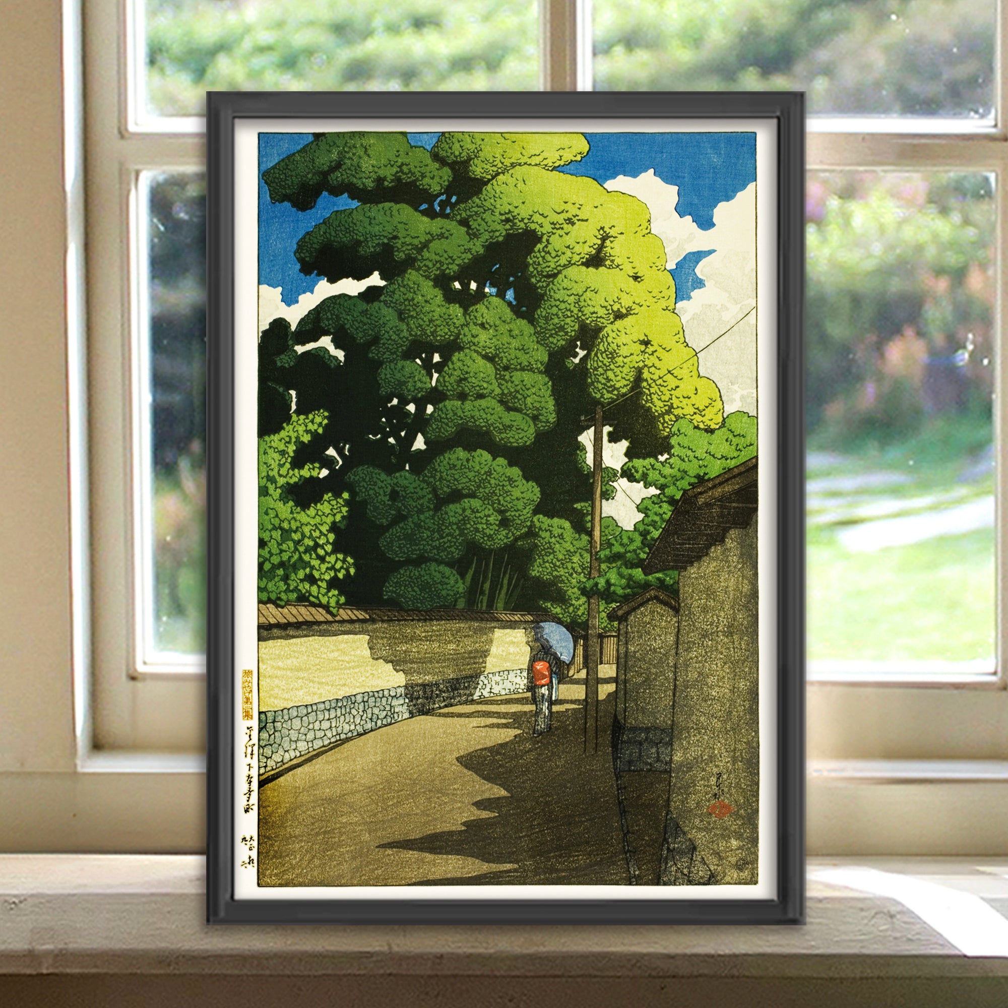 金澤下本多町 A4 / 川瀬巴水 日本製 木版画複製 絵画 新版画