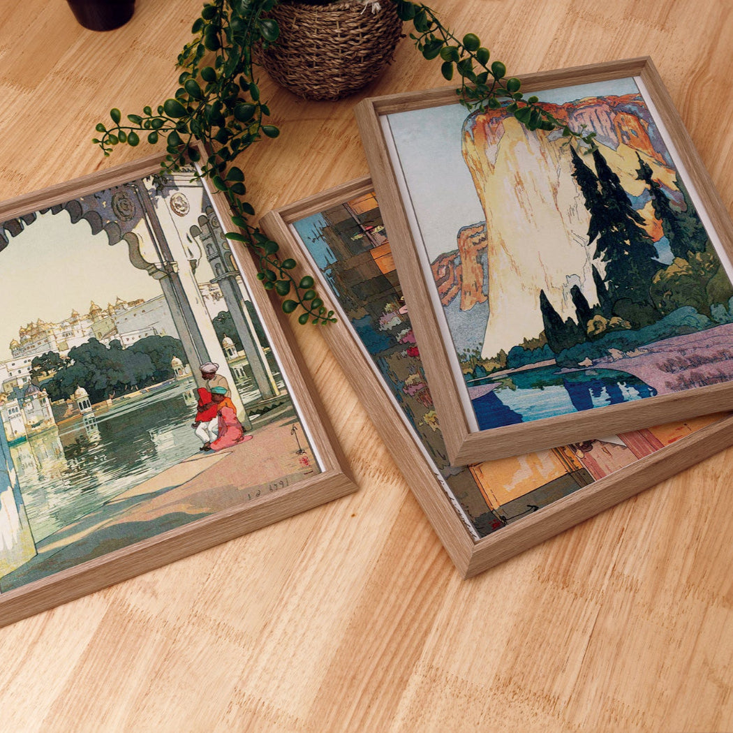 3枚セット 10種より a3/ 吉田博 日本製 木版画複製 絵画 新版画