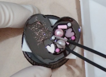 レジンでチョコ風ヘアゴムの作り方[フェイクスイーツアクセサリー