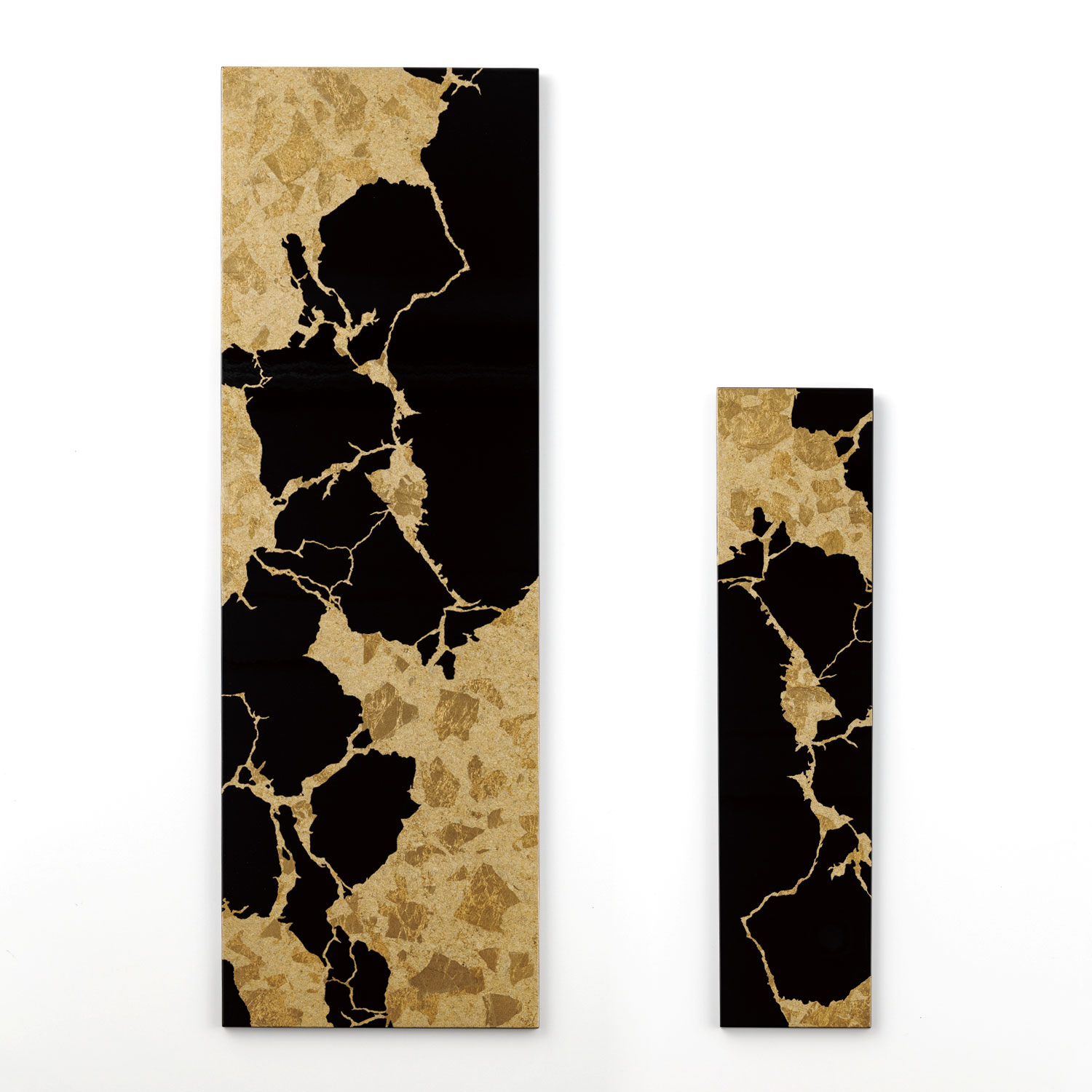 箔一 hakuichi 金箔 金沢箔 金沢 工芸品 金継ぎ アートパネル 黒｜金箔