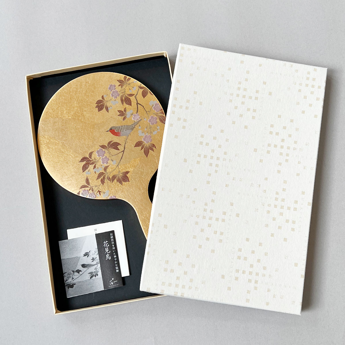 箔一 hakuichi 金箔 金沢箔 金沢 工芸品 花見鳥 手鏡