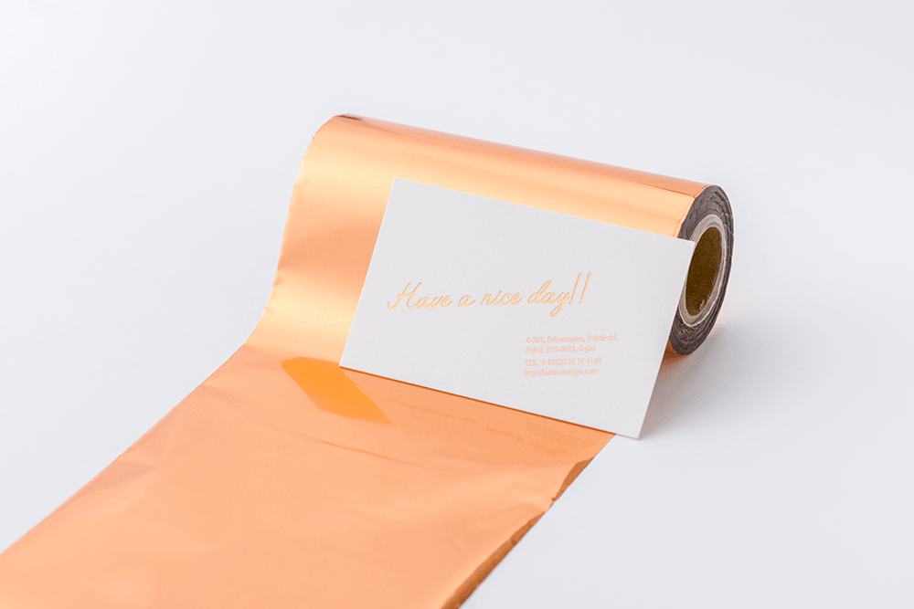 箔の色 | 箔押しアクセサリー台紙FUDA