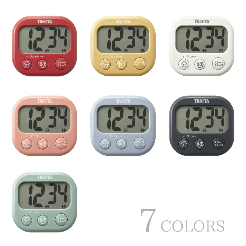 ㈱タニタ TD-429-GY(ダークグレー)：抗菌でか見えタイマー