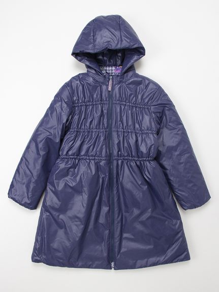 グレンチェックアートスミレプリントリバーシブルブルゾン（ブルゾン