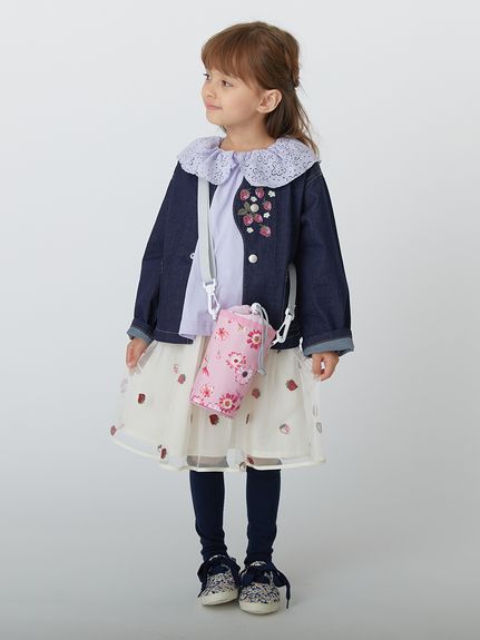 サイネリアプリントボトルホルダー（ポーチ）｜hakka kids（ハッカ