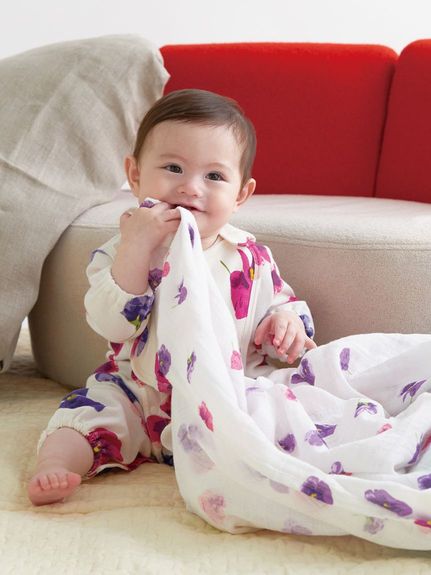 ベビー]オリジナルガーゼおくるみ（ブランケット・タオル(ベビー