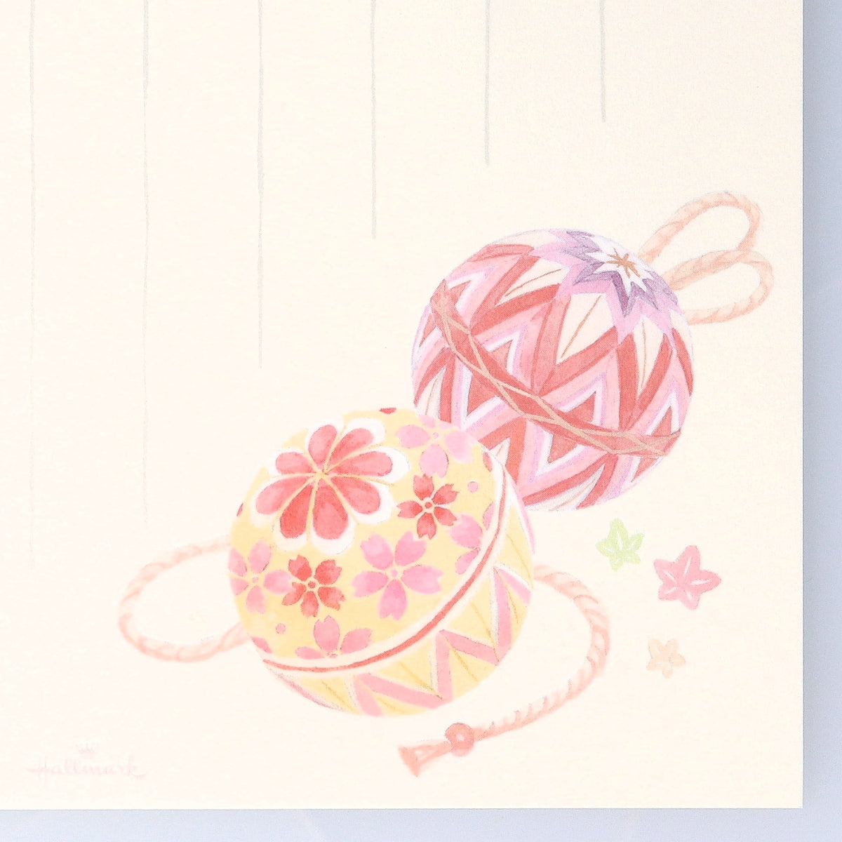 彩りてまり【ハガキ箋 和風柄罫線】日本ホールマークのはがき・添え文