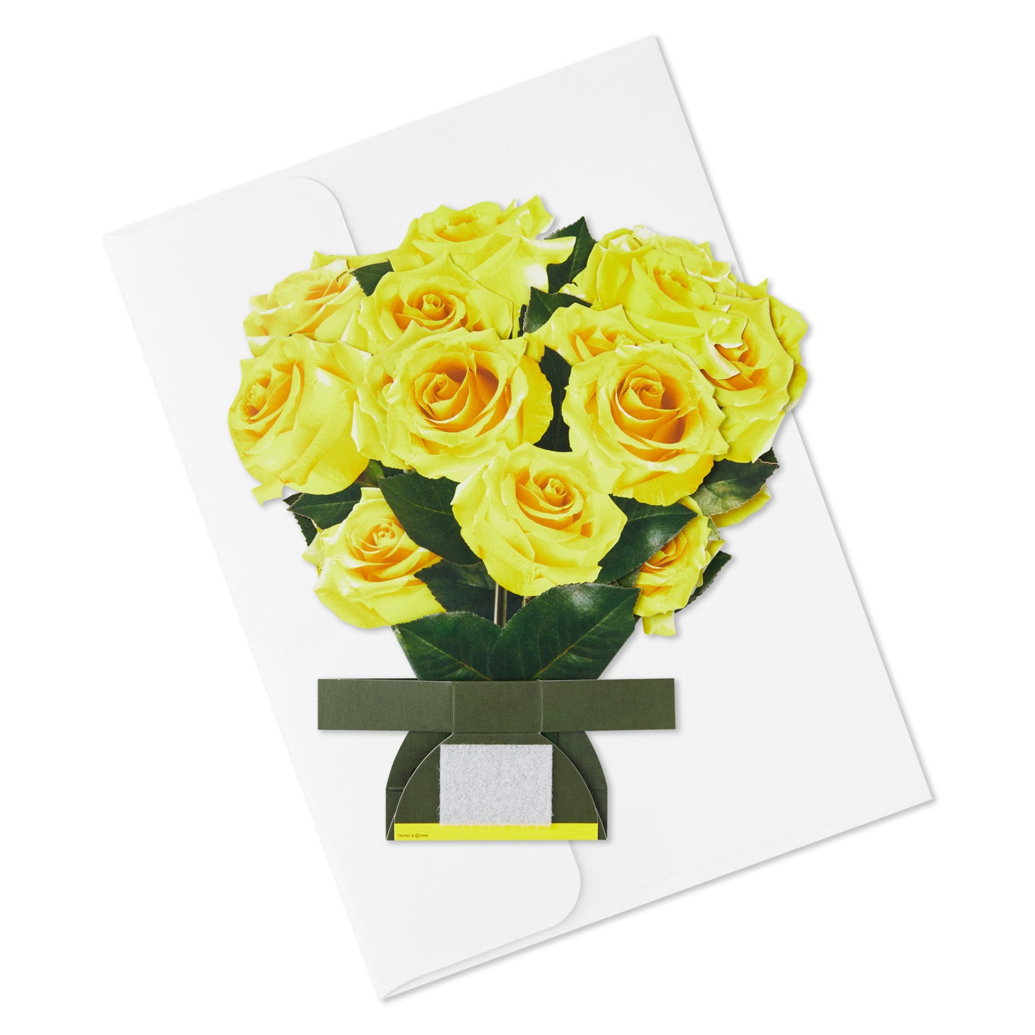 ビルド・ア・ブーケ イエローローズ｜ベースとお花を選んで飾れる立体