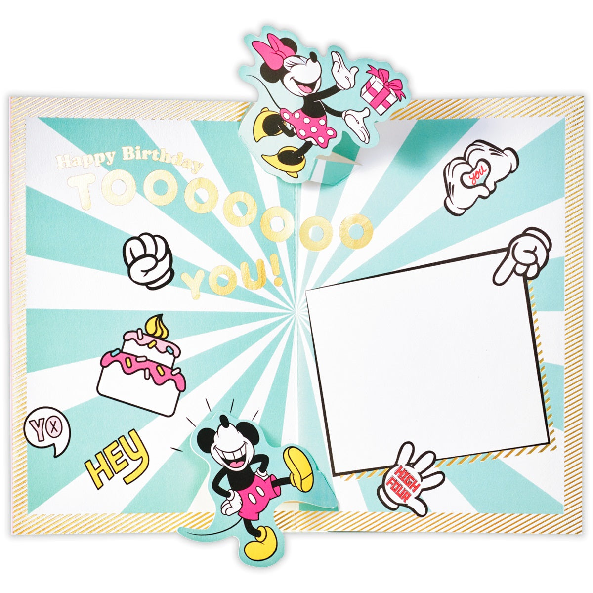 ディズニー ミッキーマウス＆ミニーマウス HBD【誕生お祝い／立体