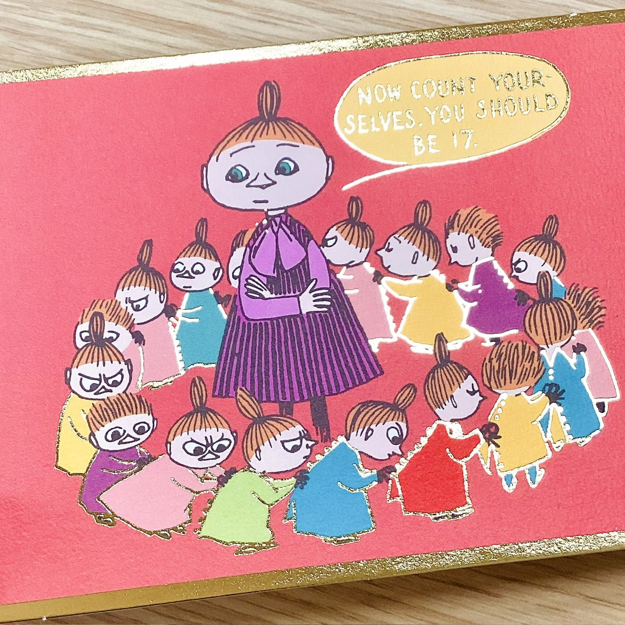 ムーミン 箔加工 リトルミイのきょうだいたち【ポストカード／1柄1枚