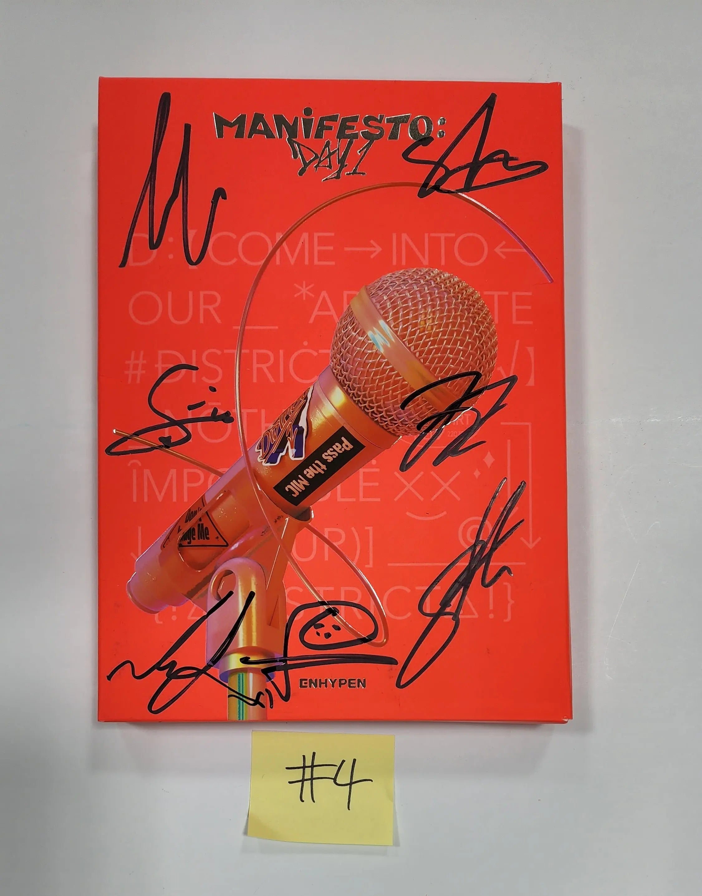 ENHYPEN “MANIFESTO : DAY 1” - Hand Autographed(Signed) Promo Album