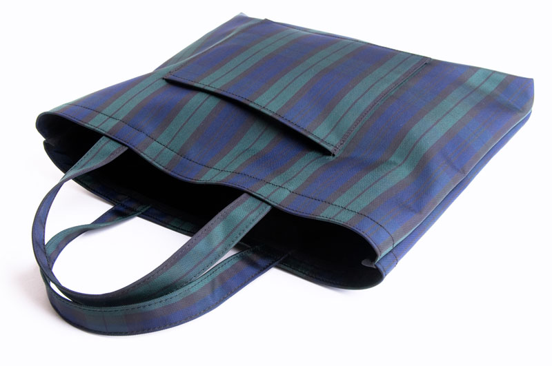 レッスン エスパニアチェック柄 ナイロン製 レッスンバッグ 【大・お