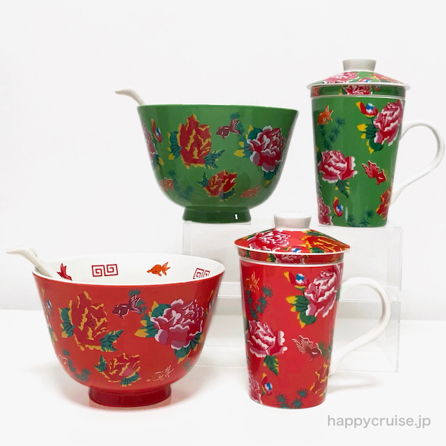 これ買って大正解！【カルディ】台湾花柄「どんぶり＆れんげ