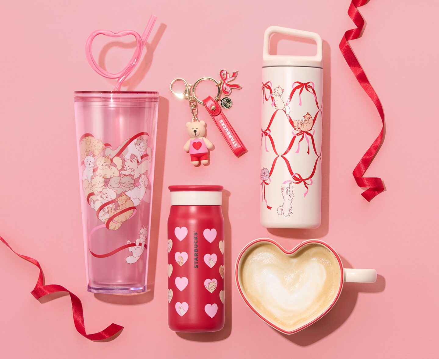 スタババレンタイン2025】新作グッズはハート・リボン・猫まみれ♡可愛