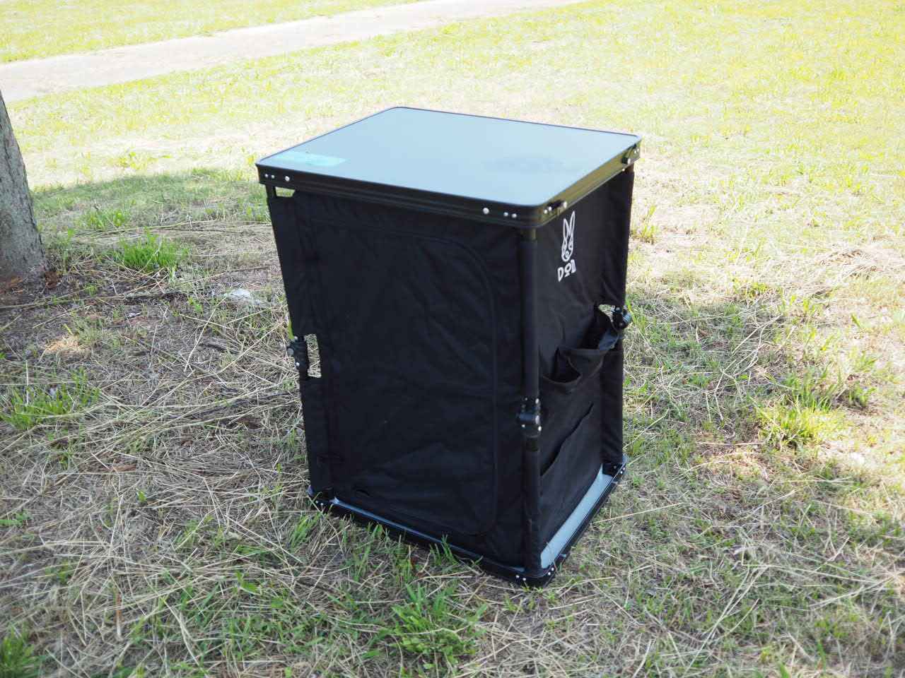 DODの調理台＆収納棚「マルチキッチンテーブル」でキャンプの料理が