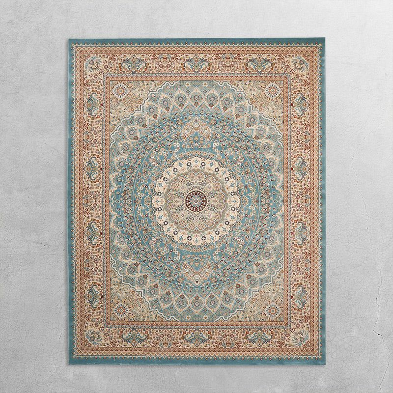 クラシック ビンテージ オールシーズン 「ブルーが美しいラグ