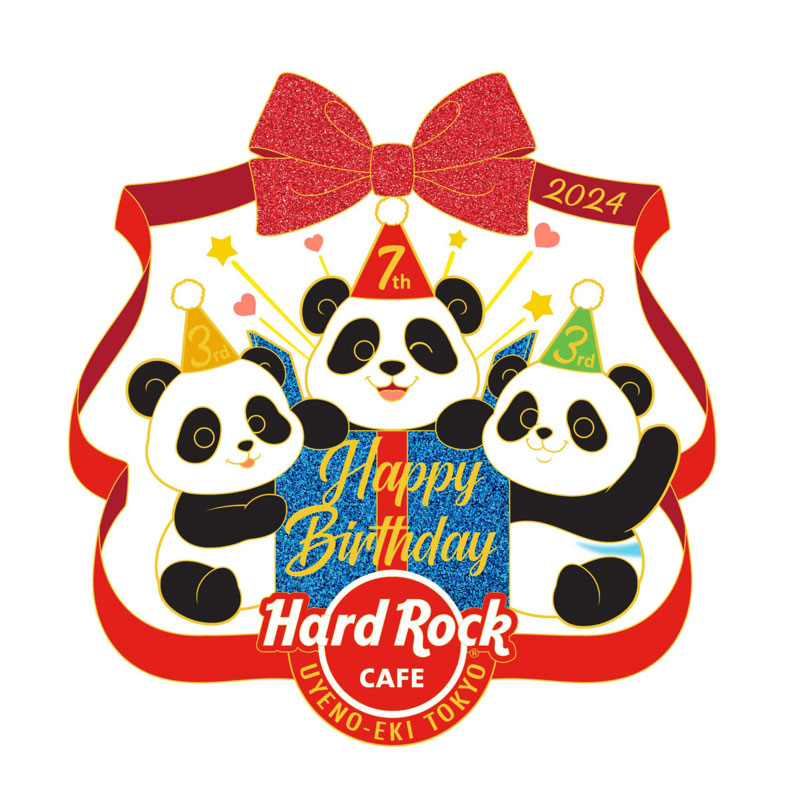 上野店限定 : 2024 Birthday Pandas Pin | Hard Rock Cafe Japan