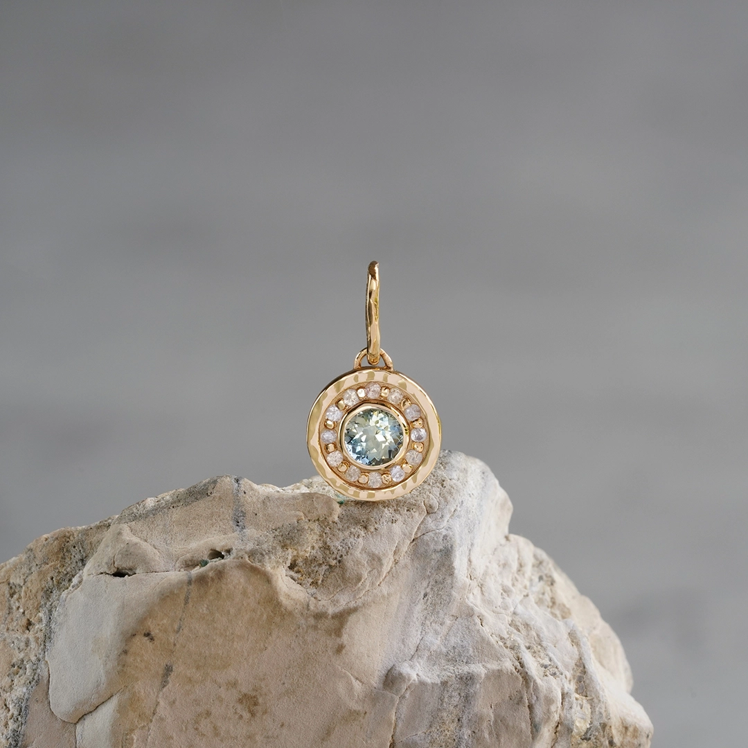 Bicolor sapphire charm /バイカラーサファイア[受注生産] | Hariqua