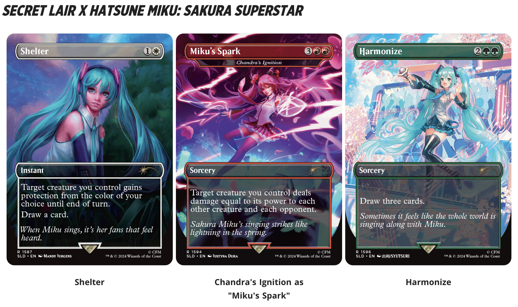 MTG 初音ミクコラボ 春夏秋冬セット MTG 初音ミクコラボ 春夏秋冬