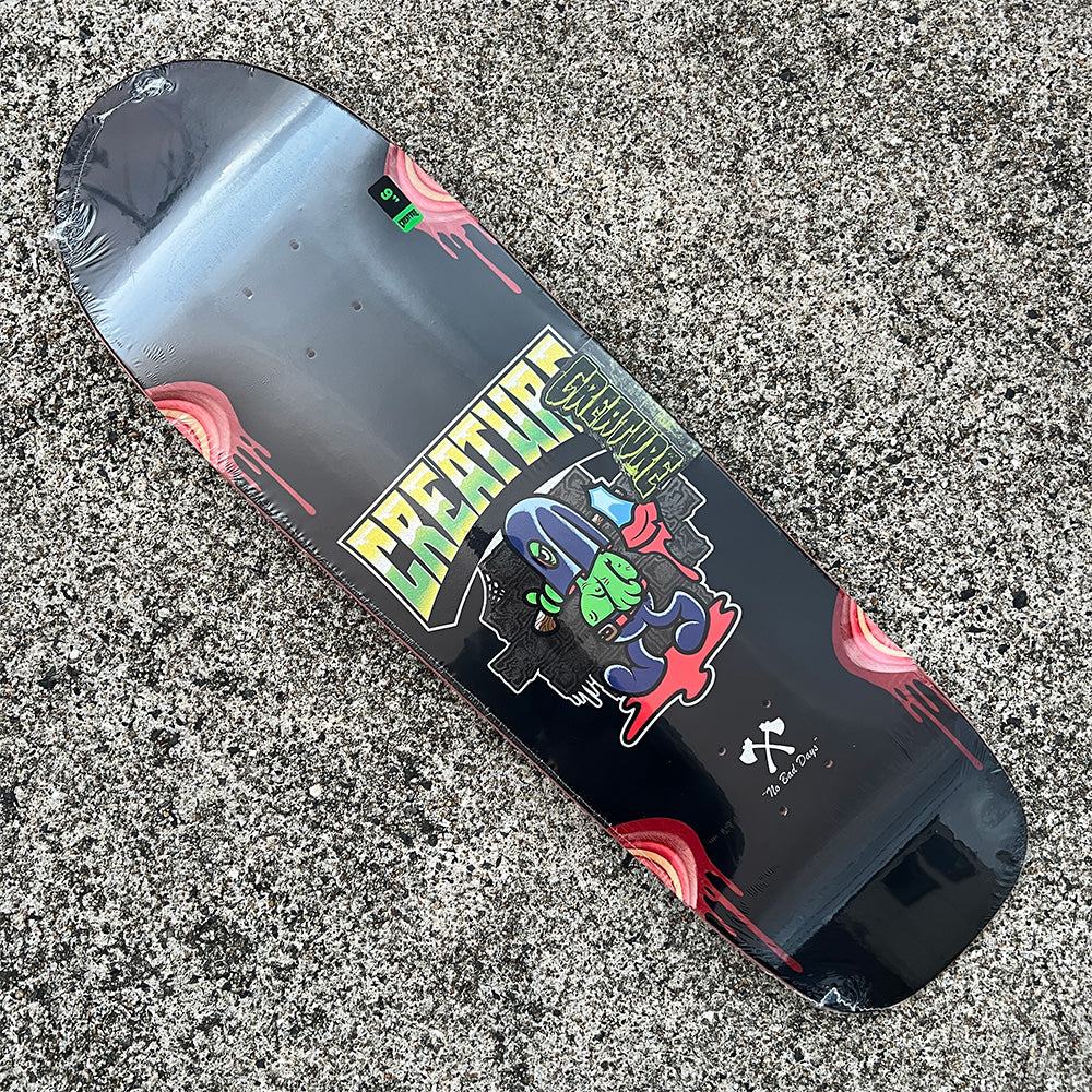 9.0in x 31.68in THE HESHCUTIONER TEAM SKATEBOARD DECK – ハスコ