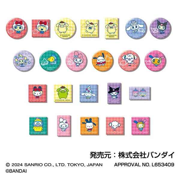 ハセ・プロ｜たまごっち×サンリオキャラクターズ あれこれぷちCANバッジ