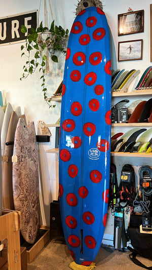 B.Clem Surfboards 9'4 Brochacho Longboard Blue/Red – SantoLoco Hawaii