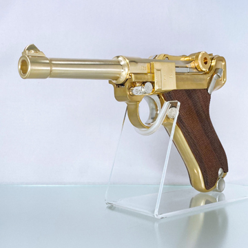 マルシン ルガー P08 4インチ 木製グリップ付 ダミーカート仕様 金属製