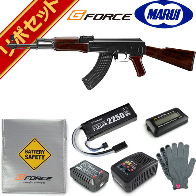 東京マルイ AK47 TYPE-3 次世代電動ガン G-FORCE リポバッテリー フル