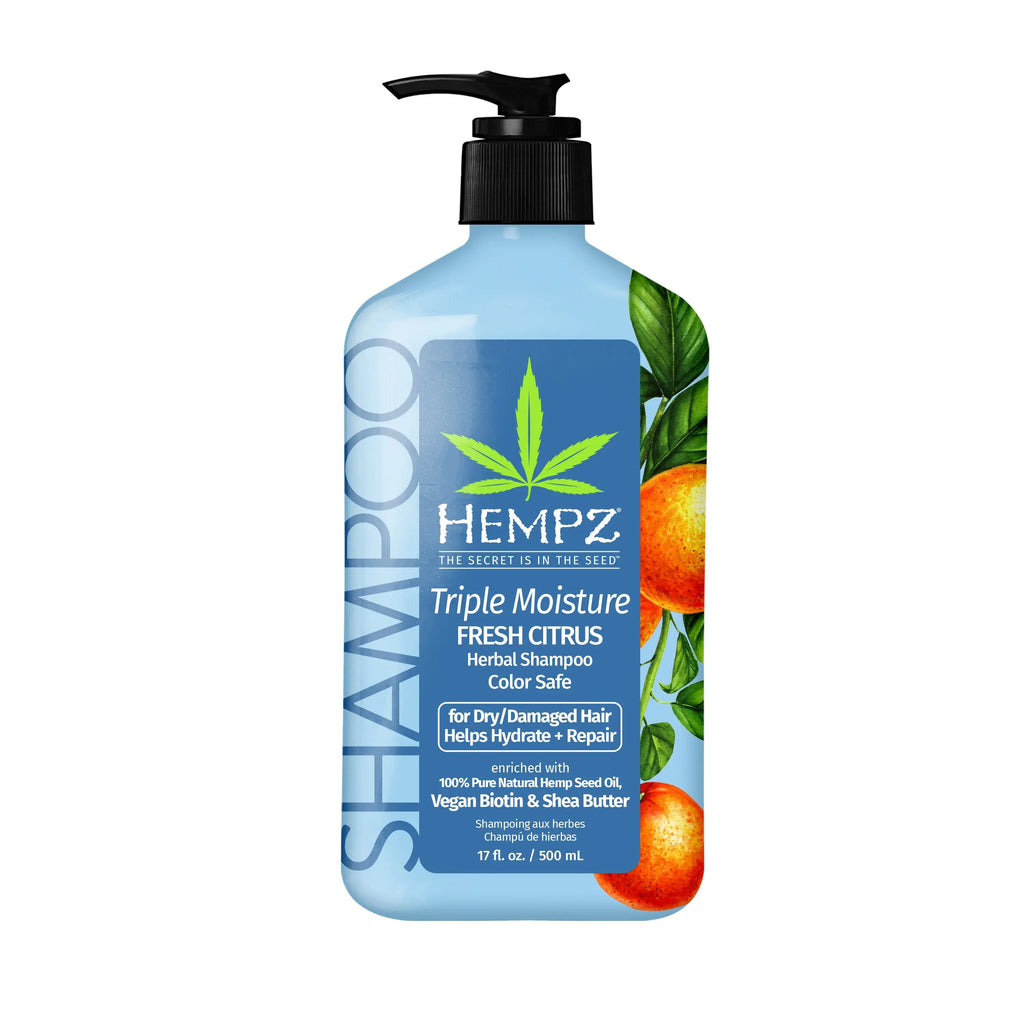 Hempz Triple Moisture Fresh Citrus Herbal Shampoo with Vegan