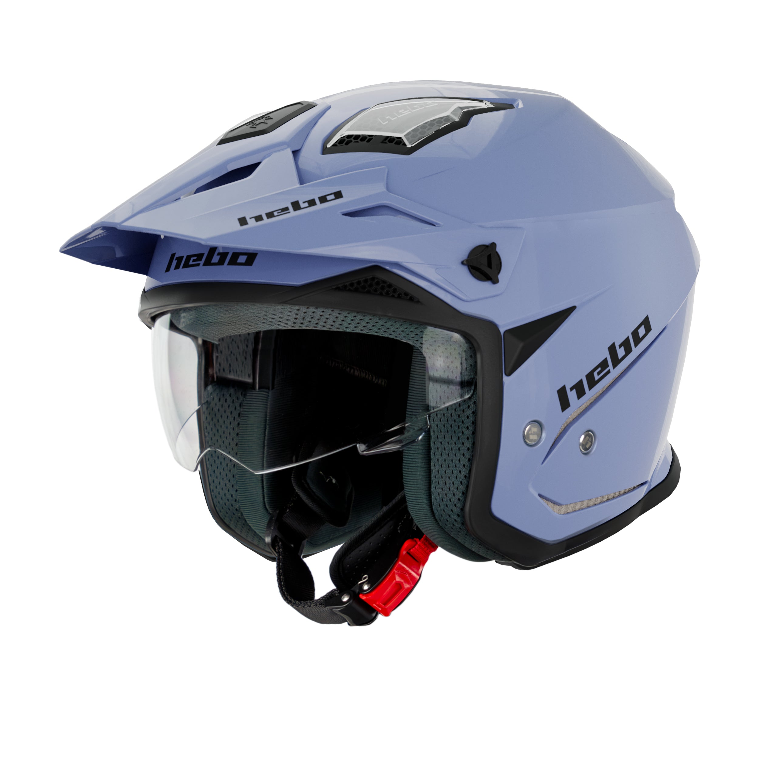 Casco Zone 5 Monocolor Azul - Hebo
