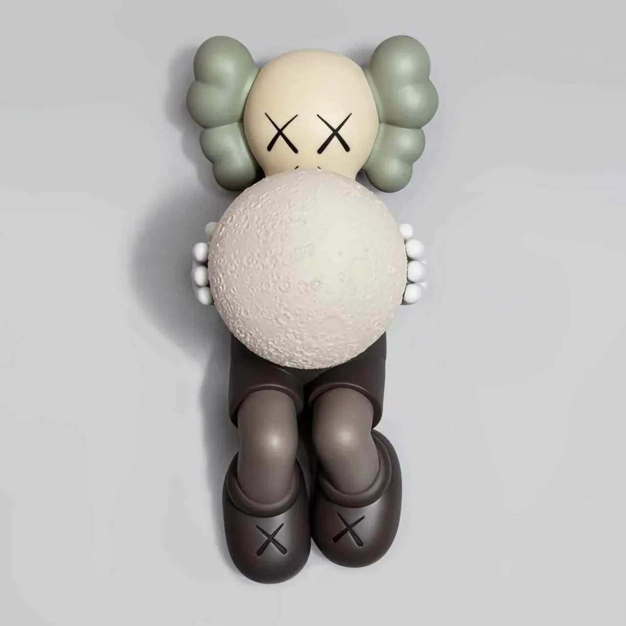 KAWS - HOLIDAY SHANGHAI - Vinyl COMPANION Figure (Brown) with a
