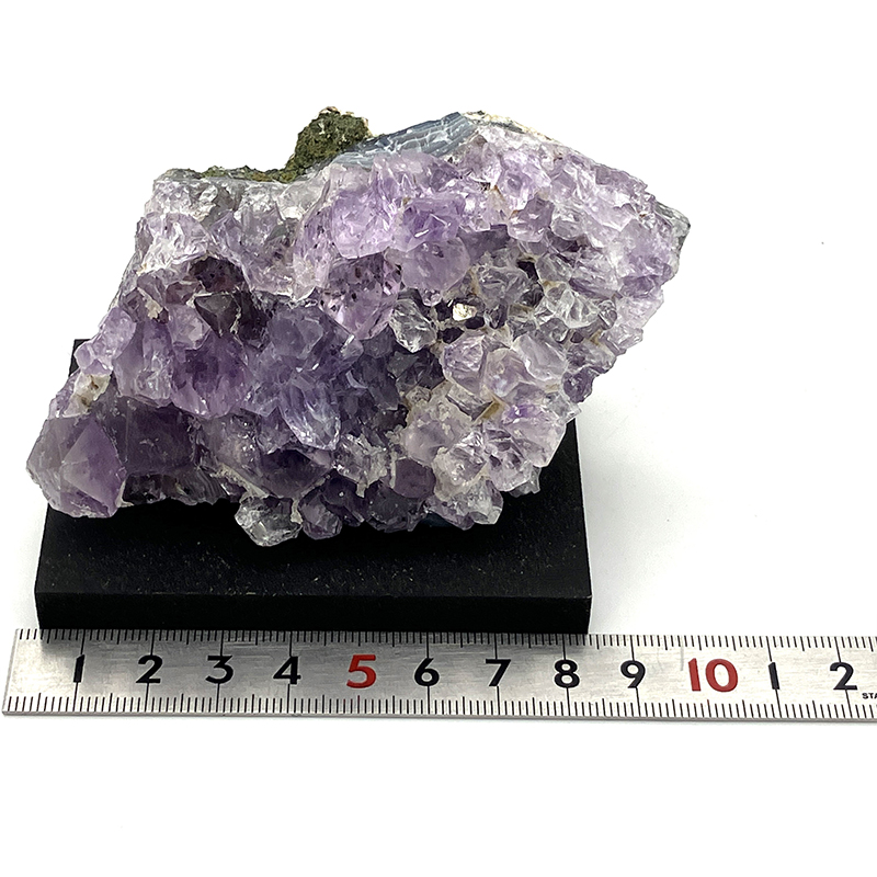 アメジストクラスター 木製台付 No,3019｜原石 | 天然石