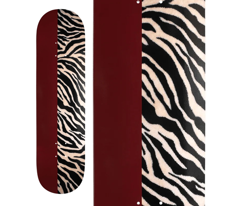 VIOLET ZEBRA OXFORD RED DECK (8.18 x 31.9﻿inch) デッキ スケート