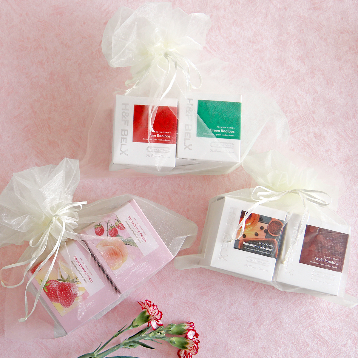 ノンカフェインティー20包入りCUBE2個セット Giftset H&F BELX ノン