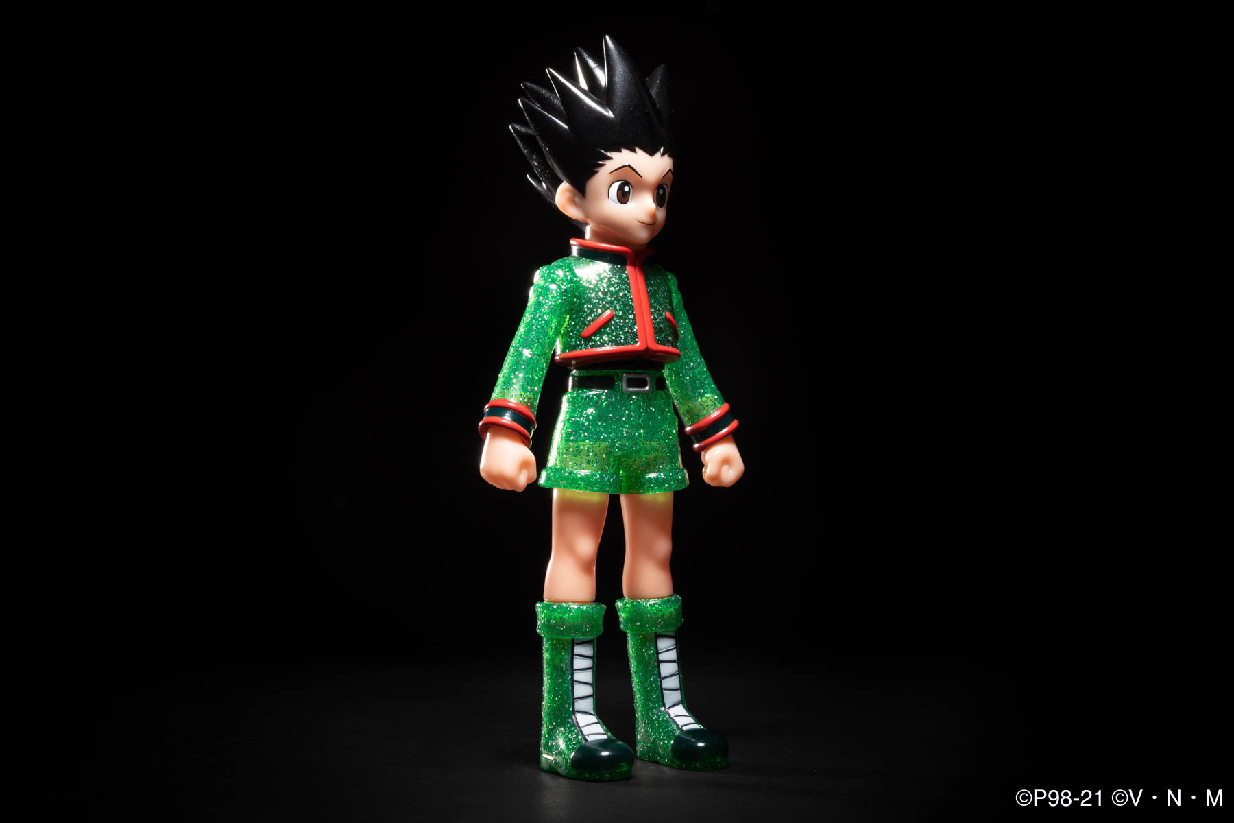 ヒキダシトイ「HUNTER×HUNTER」ソフビシリーズ新作 ゴン [グリーンラメ
