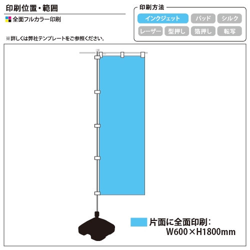 のぼり600×1800【販促花子ノベルティ】