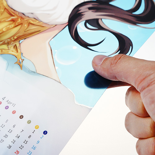 オリジナルA2クリアポスターカレンダー【販促花子ノベルティ】