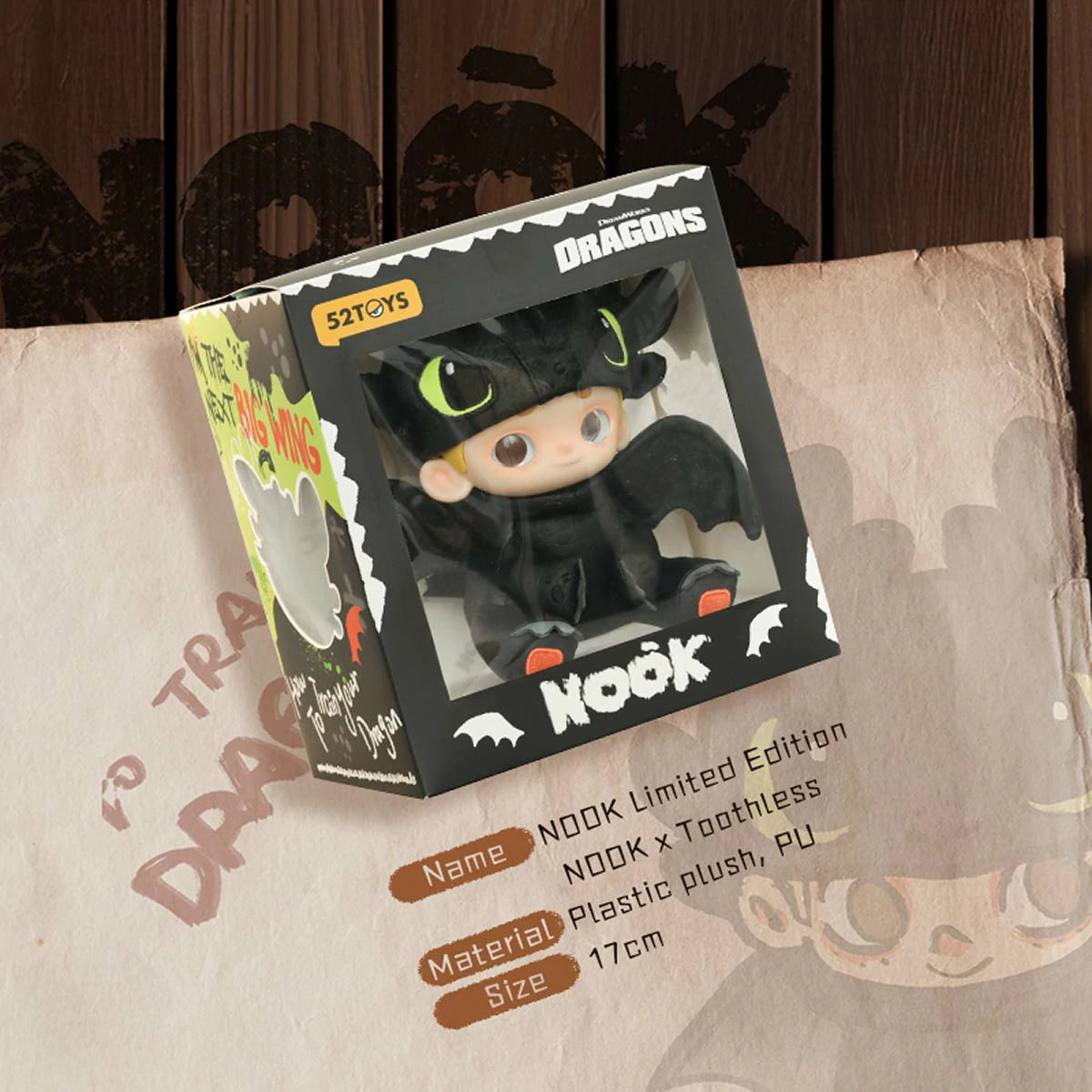 52TOYS NOOK & TOOTHLESS LIMITED EDITION PLUSH TOY