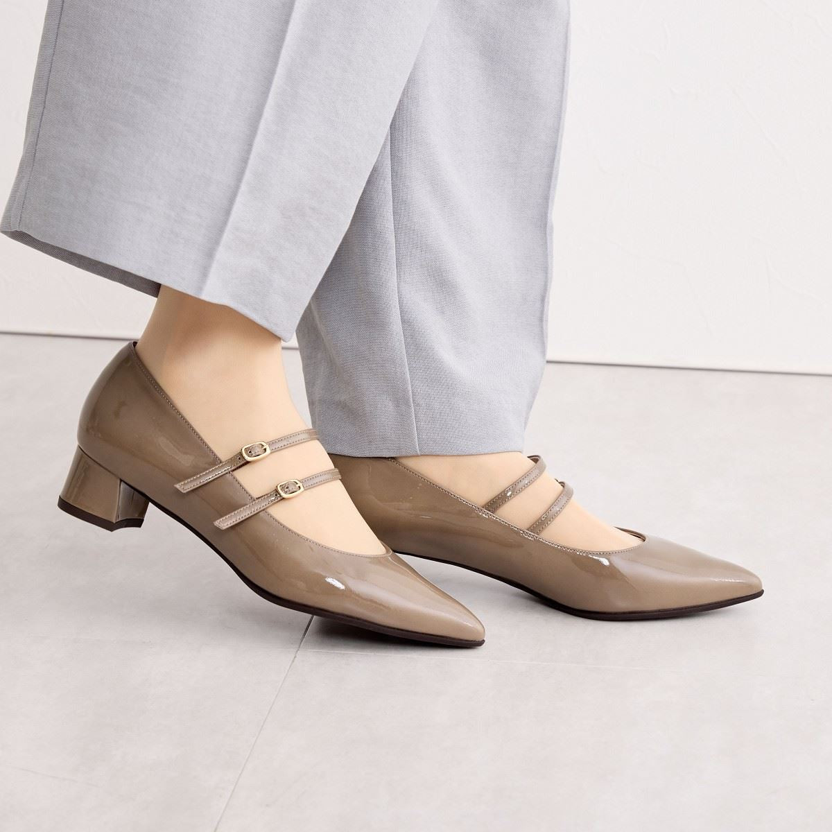 SALE】ダブルベルトメリージェーンパンプス/641314