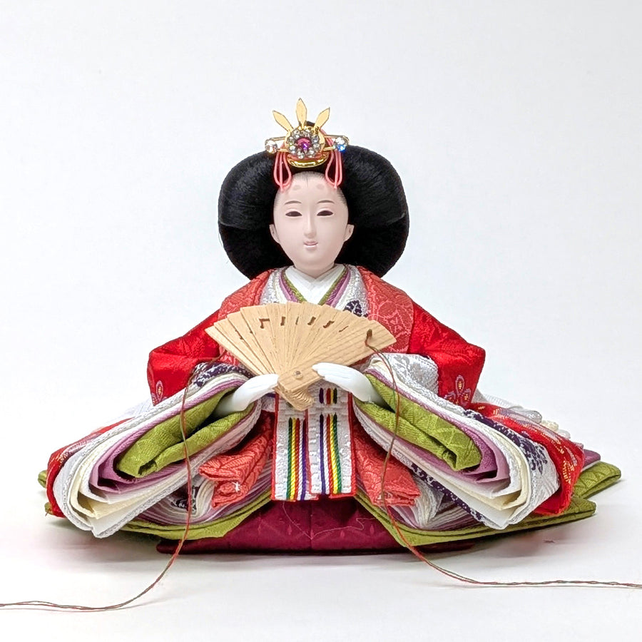 LEDライト付きで艶やな雛人形【Flower-girl Shine もな雛】ひな祭りの