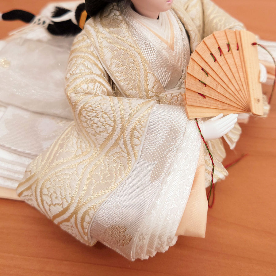 Flower Girl ねね雛｜親王飾り45cm｜シック｜おしゃれなお顔 雛人形